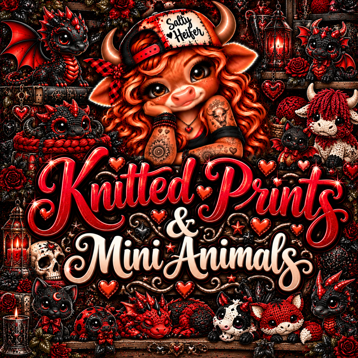 Knitted Prints & Mini Animals