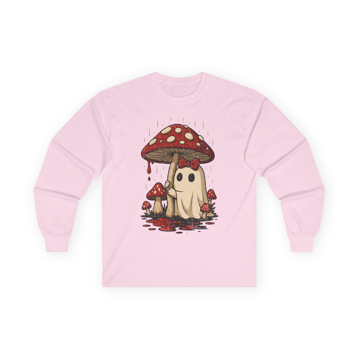 Mushroom Ghost Long Sleeve Tee