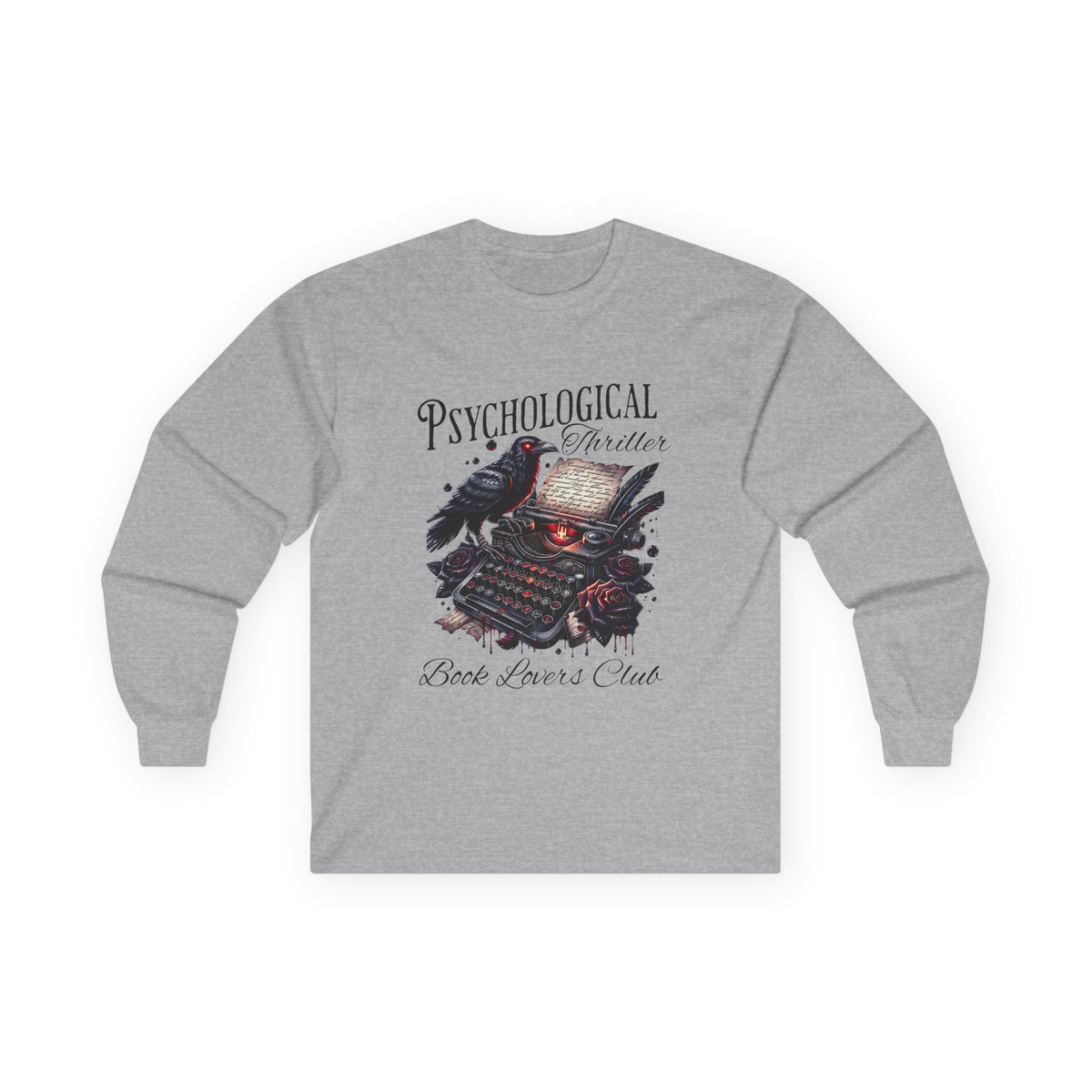 Psychological Thriller Book Lover Long Sleeve Tee