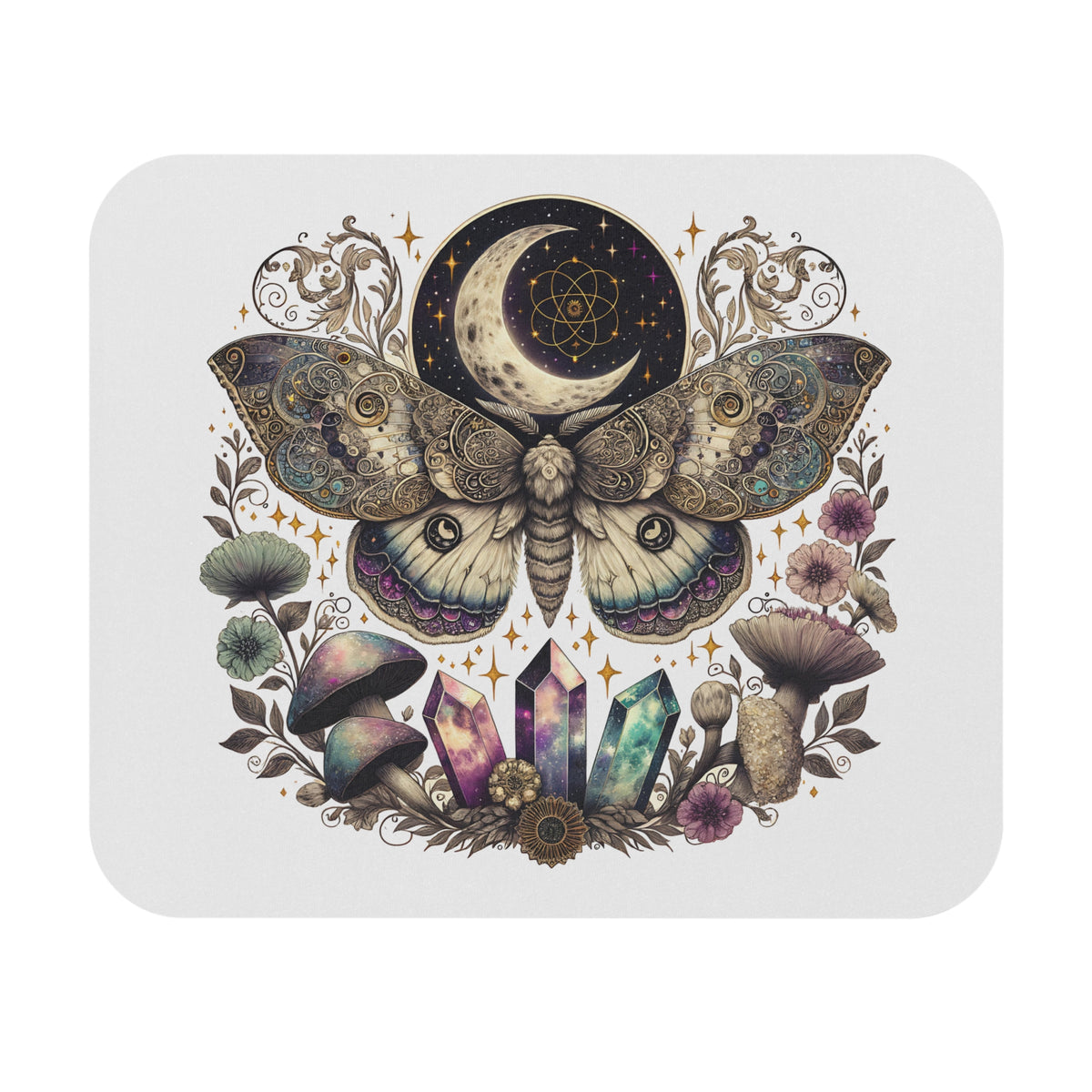 Magical Moth Mouse Pad