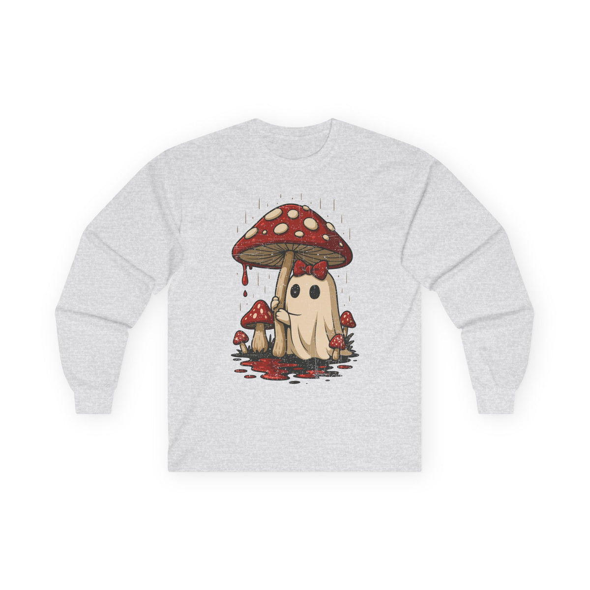Mushroom Ghost Long Sleeve Tee
