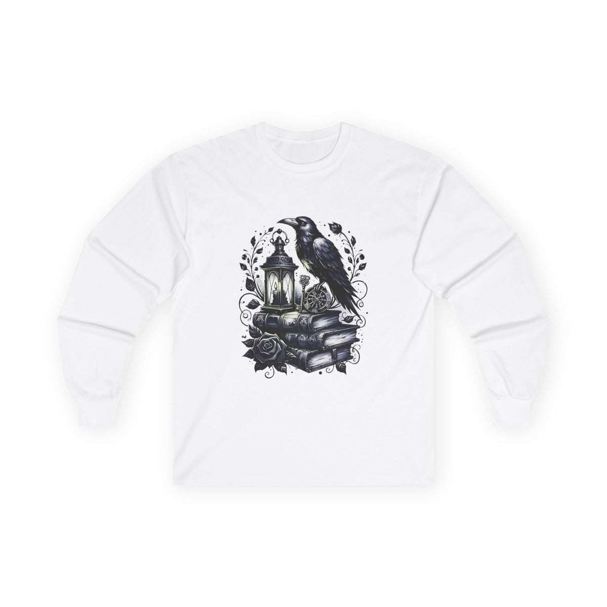 Gothic Raven Long Sleeve Tee