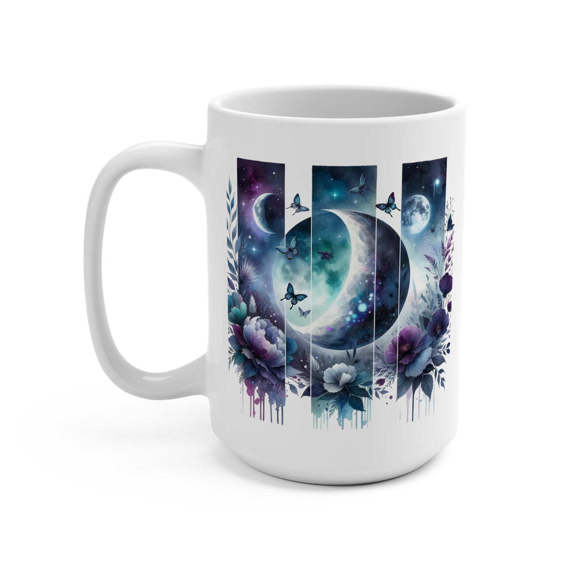 Enchanting Galaxy Floral 15oz Mug