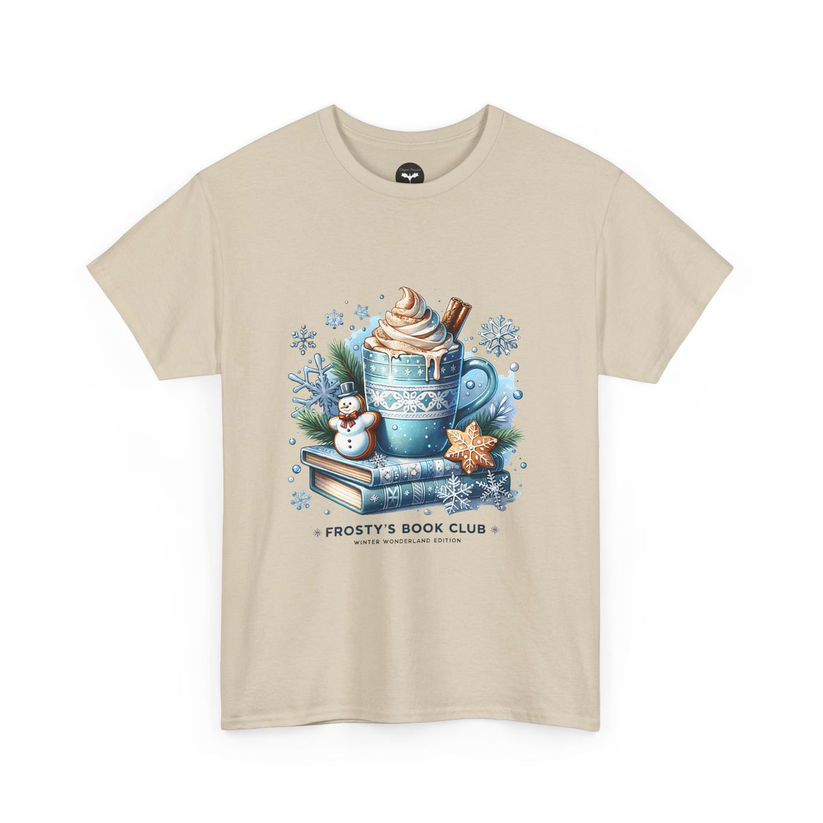 Frosty's Book Club T-Shirt — 'Frosty's Book Club' Hot Cocoa & Snowman Design