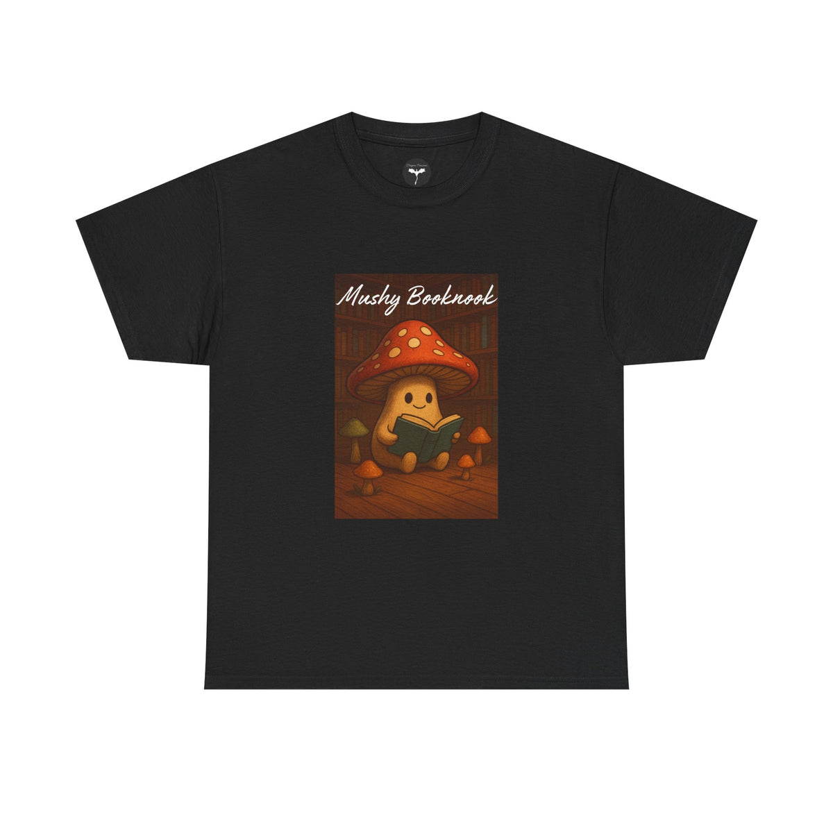 Mushroom Bookworm Tee - Cozy Cotton Unisex T-Shirt, Cute Gift for Book Lovers, Casual Style for Fall, Great for Kids & Adults