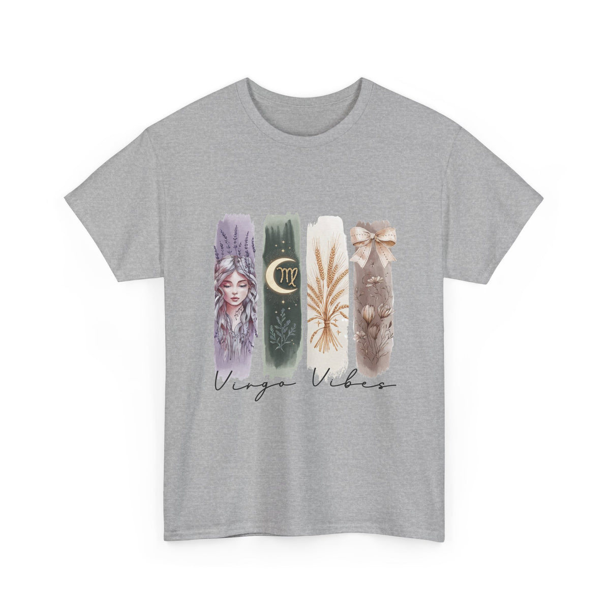 Virgo Vibes Unisex Heavy Cotton Tee | Astrology Tee, Zodiac Shirt, Horoscope Gift, Summer Clothing, Astrology Enthusiast