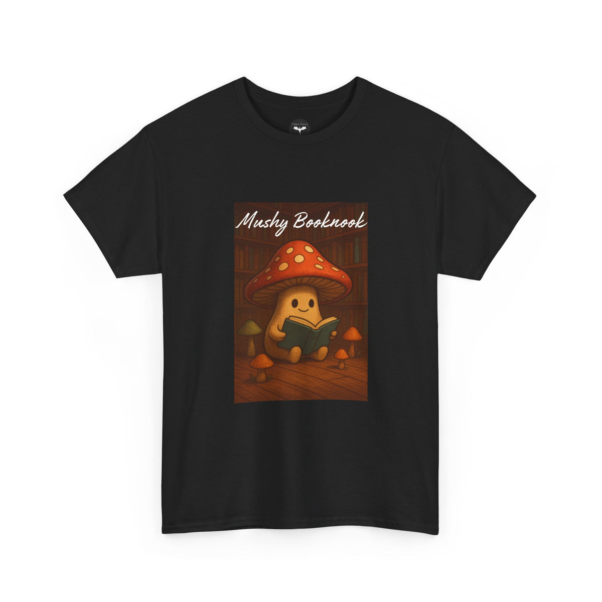Mushroom Bookworm Tee - Cozy Cotton Unisex T-Shirt, Cute Gift for Book Lovers, Casual Style for Fall, Great for Kids & Adults