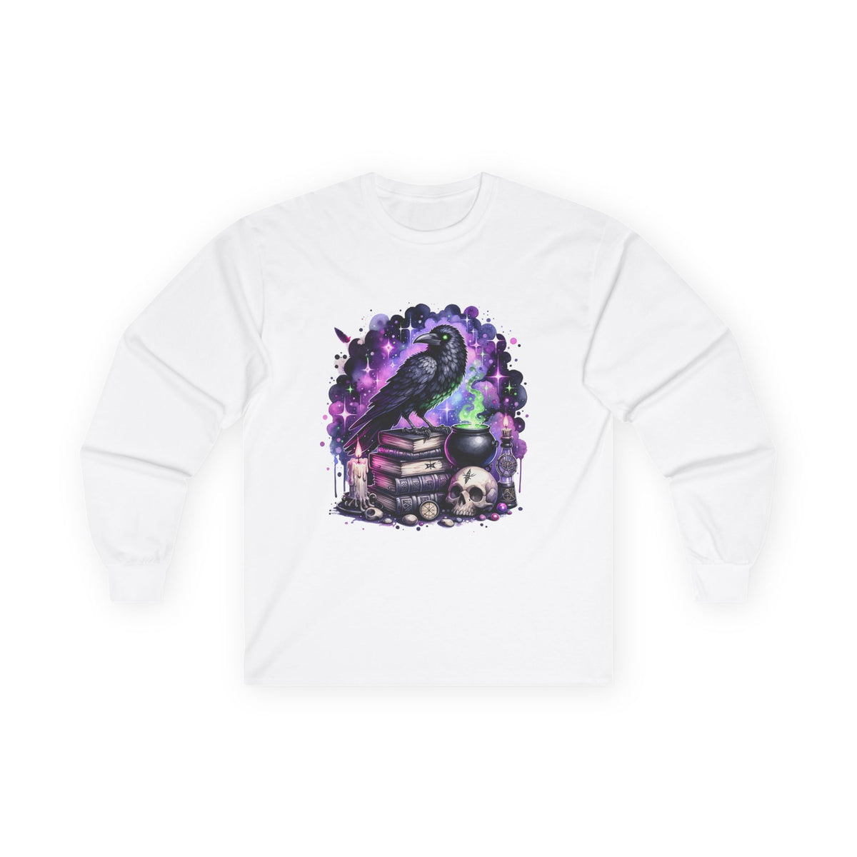 Raven & Skull Long Sleeve Tee
