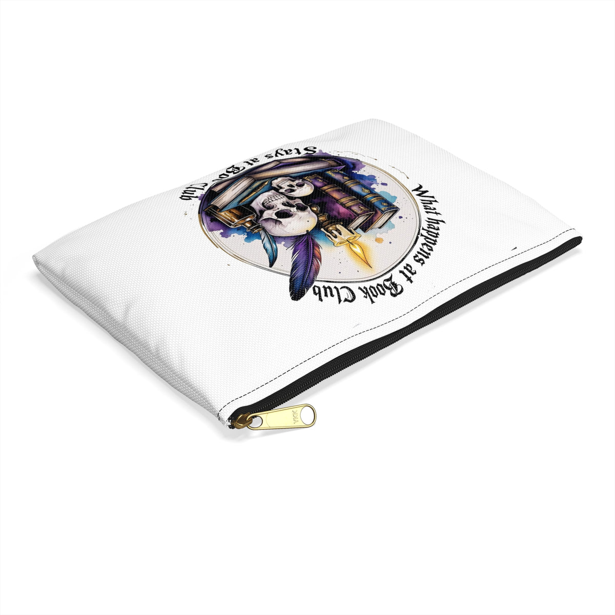 What Happens at Book Club Accessory Pouch