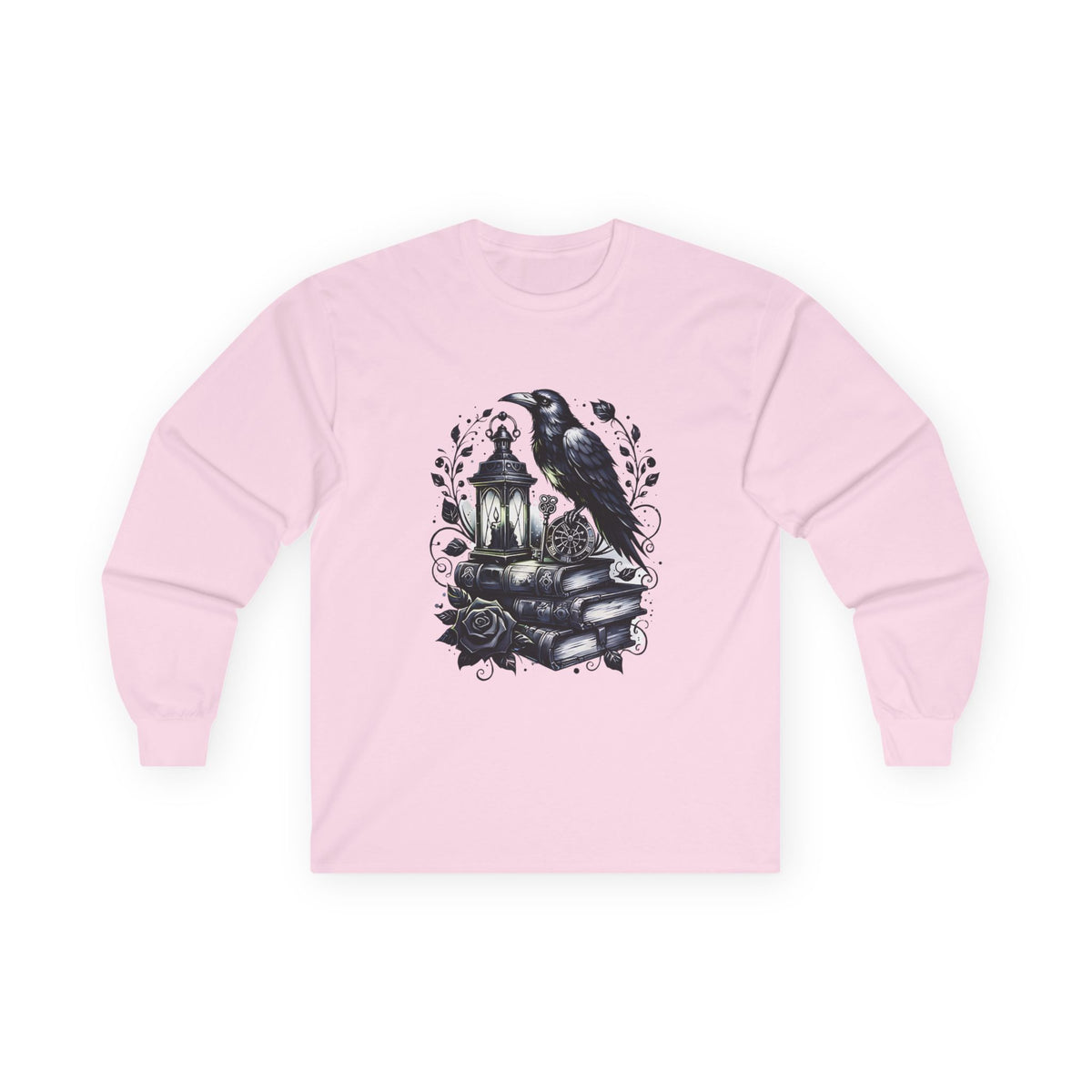 Gothic Raven Long Sleeve Tee