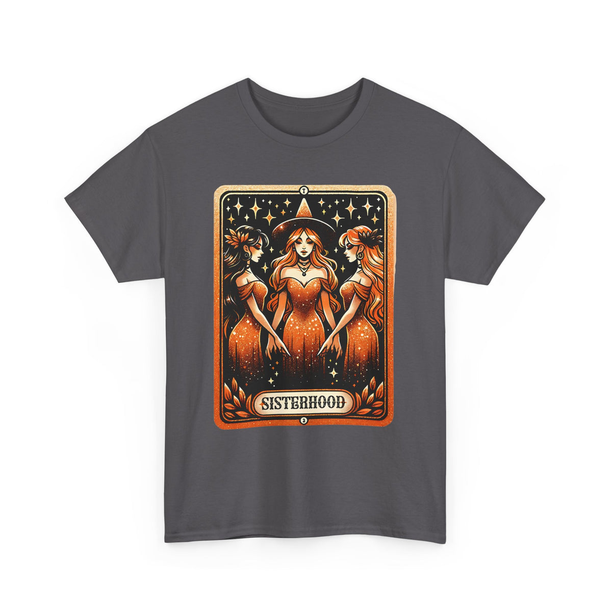 Sisterhood Graphic Tee — Vintage Tarot-Style Women Illustration