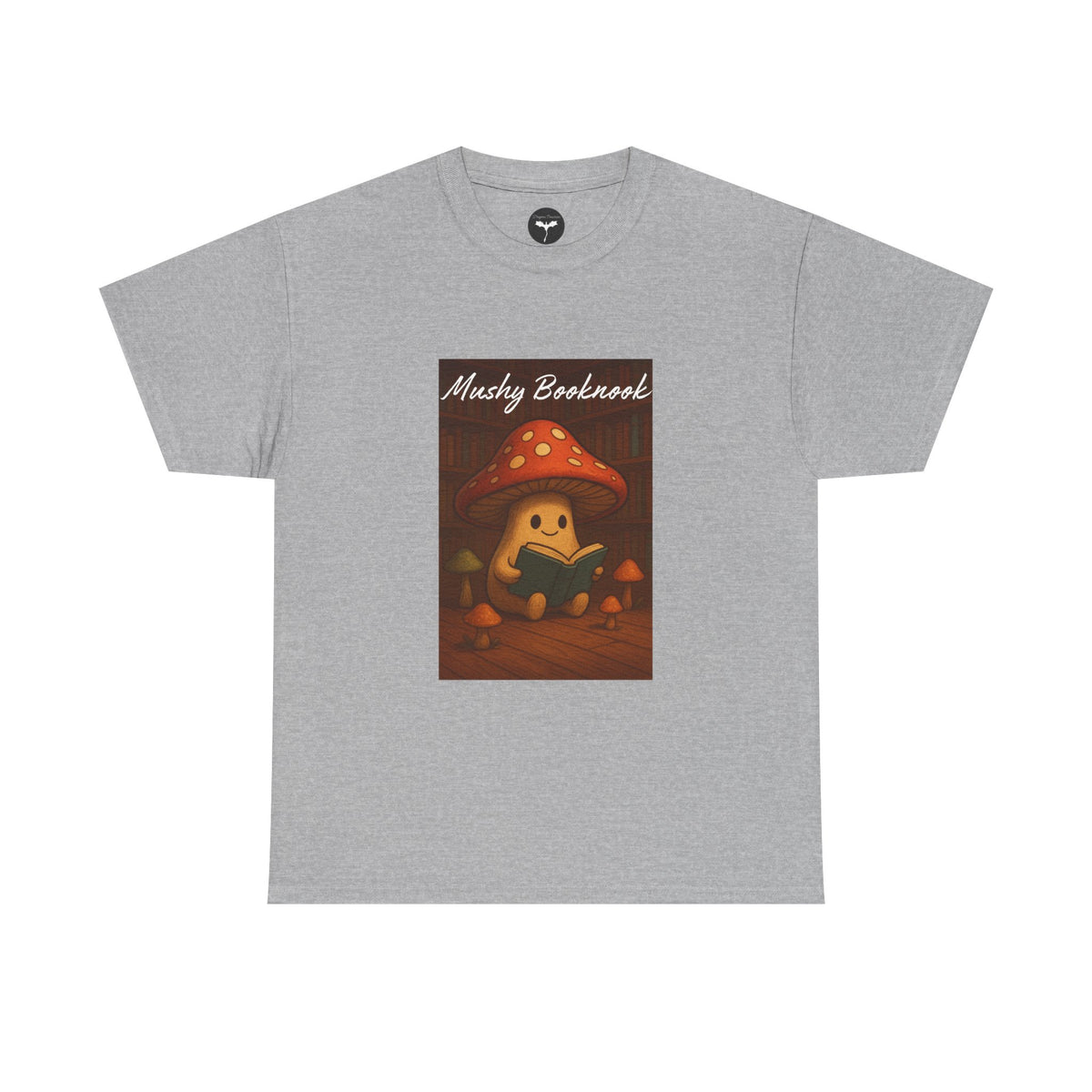 Mushroom Bookworm Tee - Cozy Cotton Unisex T-Shirt, Cute Gift for Book Lovers, Casual Style for Fall, Great for Kids & Adults