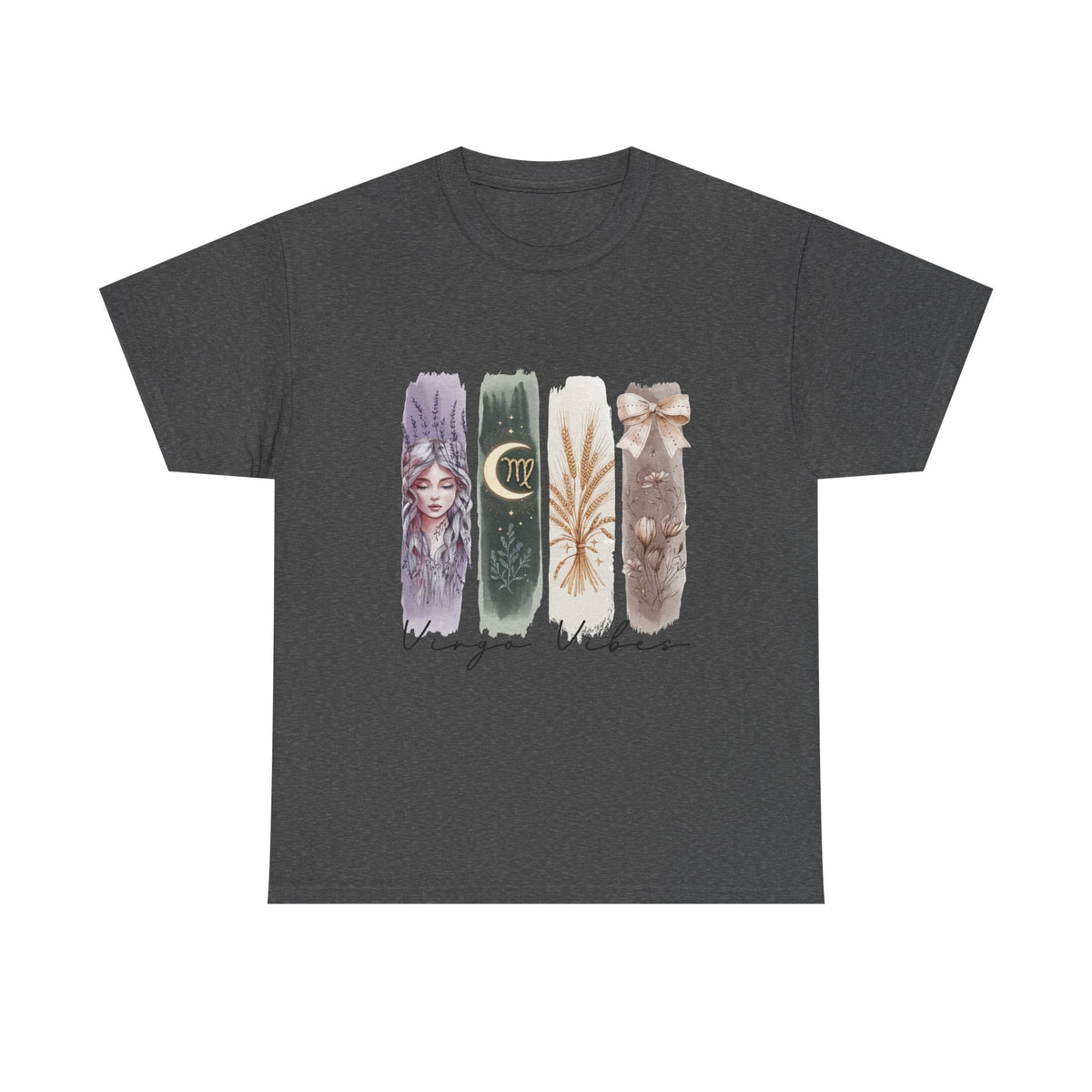 Virgo Vibes Unisex Heavy Cotton Tee | Astrology Tee, Zodiac Shirt, Horoscope Gift, Summer Clothing, Astrology Enthusiast