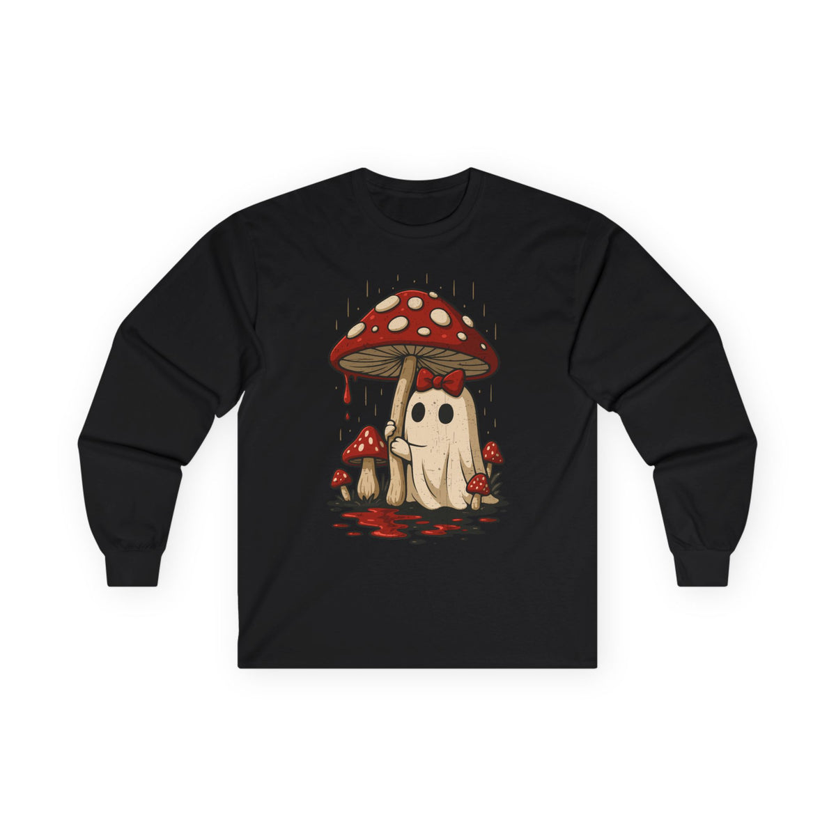 Mushroom Ghost Long Sleeve Tee