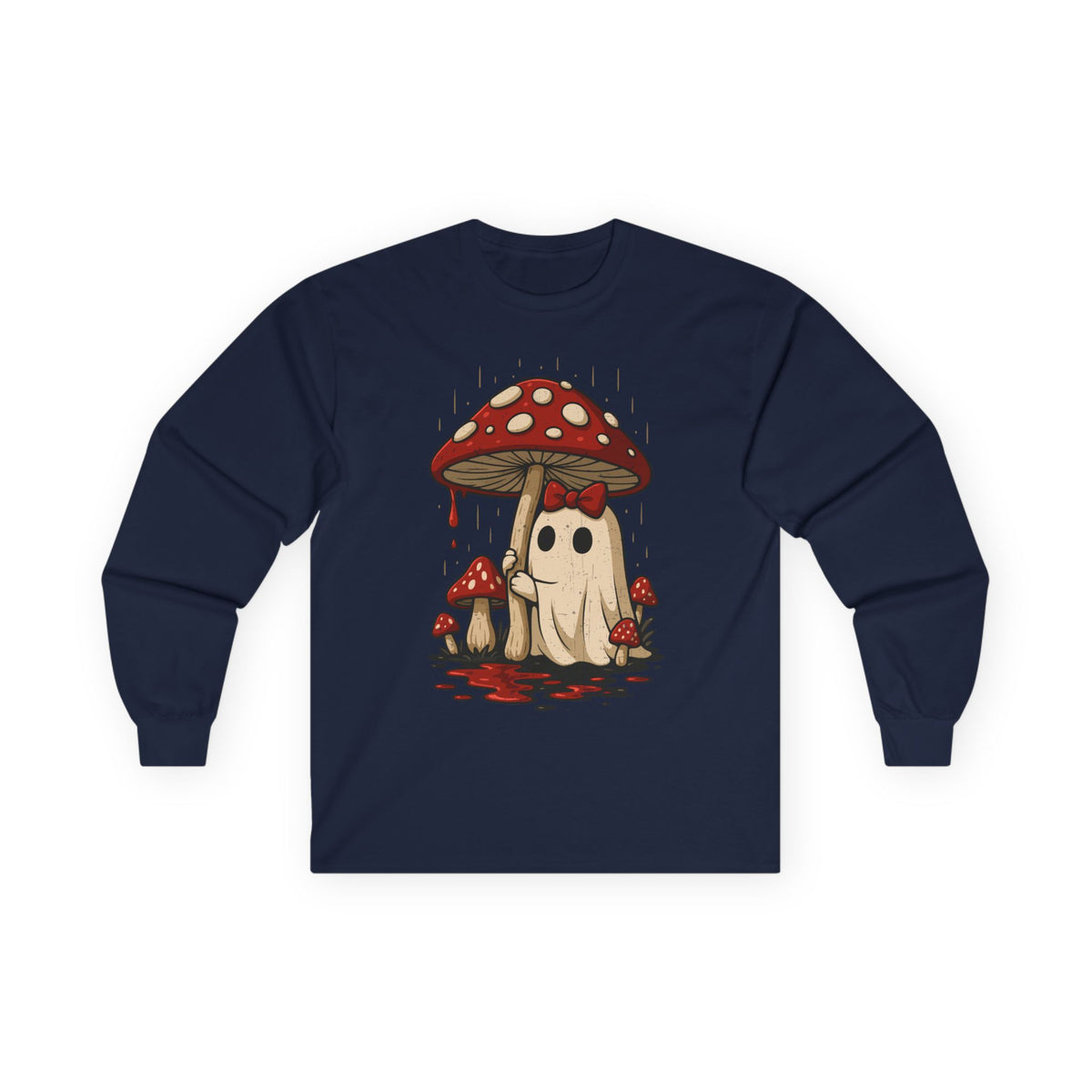 Mushroom Ghost Long Sleeve Tee