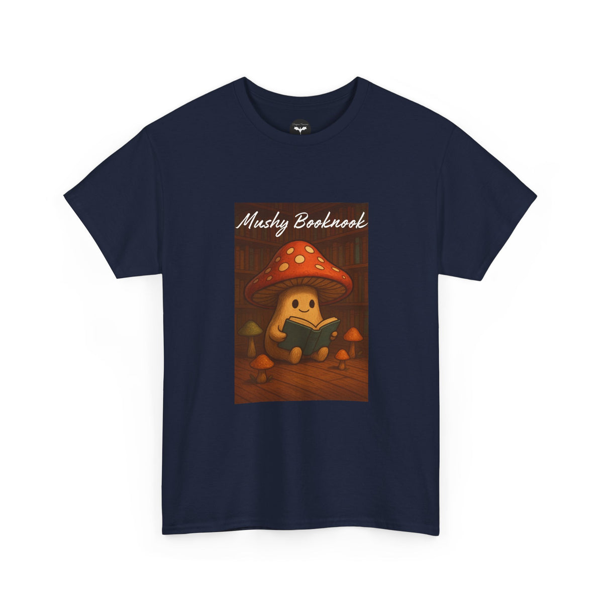 Mushroom Bookworm Tee - Cozy Cotton Unisex T-Shirt, Cute Gift for Book Lovers, Casual Style for Fall, Great for Kids & Adults