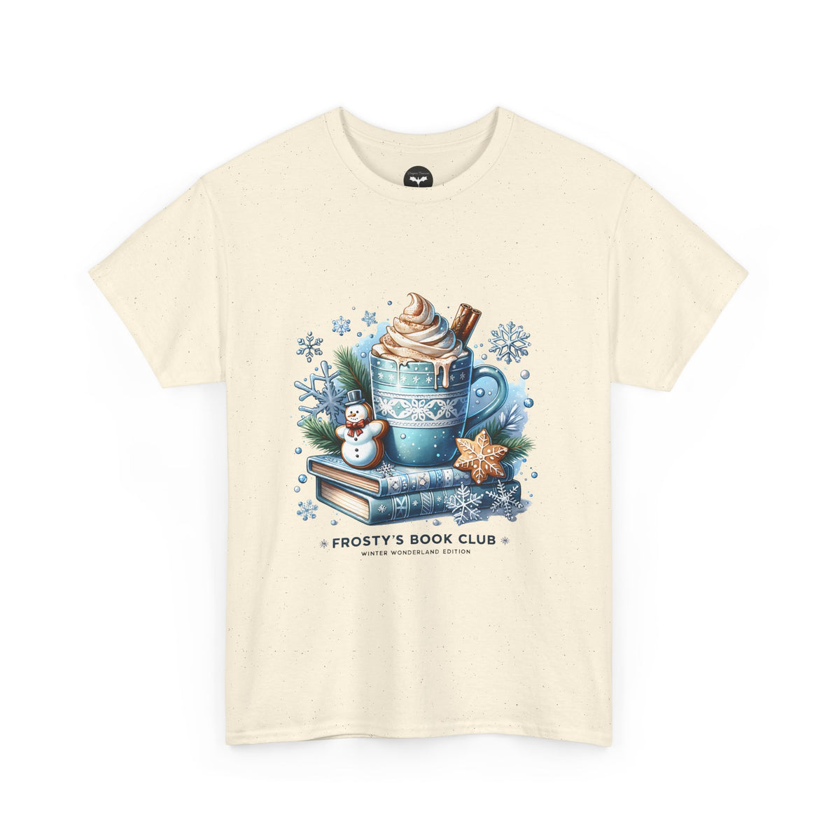 Frosty's Book Club T-Shirt — 'Frosty's Book Club' Hot Cocoa & Snowman Design