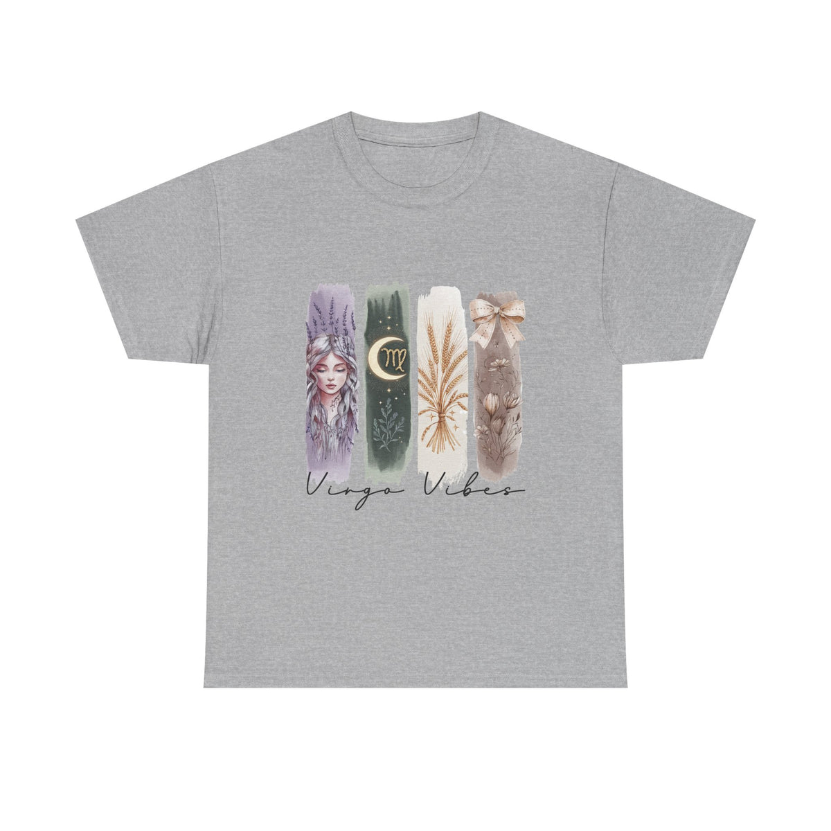 Virgo Vibes Unisex Heavy Cotton Tee | Astrology Tee, Zodiac Shirt, Horoscope Gift, Summer Clothing, Astrology Enthusiast