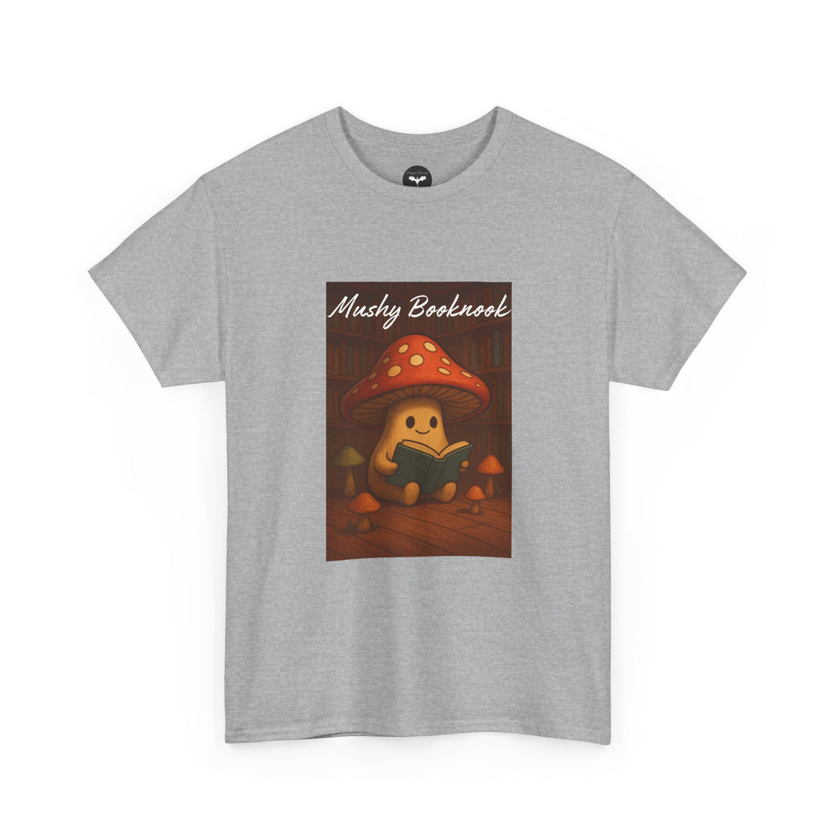 Mushroom Bookworm Tee - Cozy Cotton Unisex T-Shirt, Cute Gift for Book Lovers, Casual Style for Fall, Great for Kids & Adults