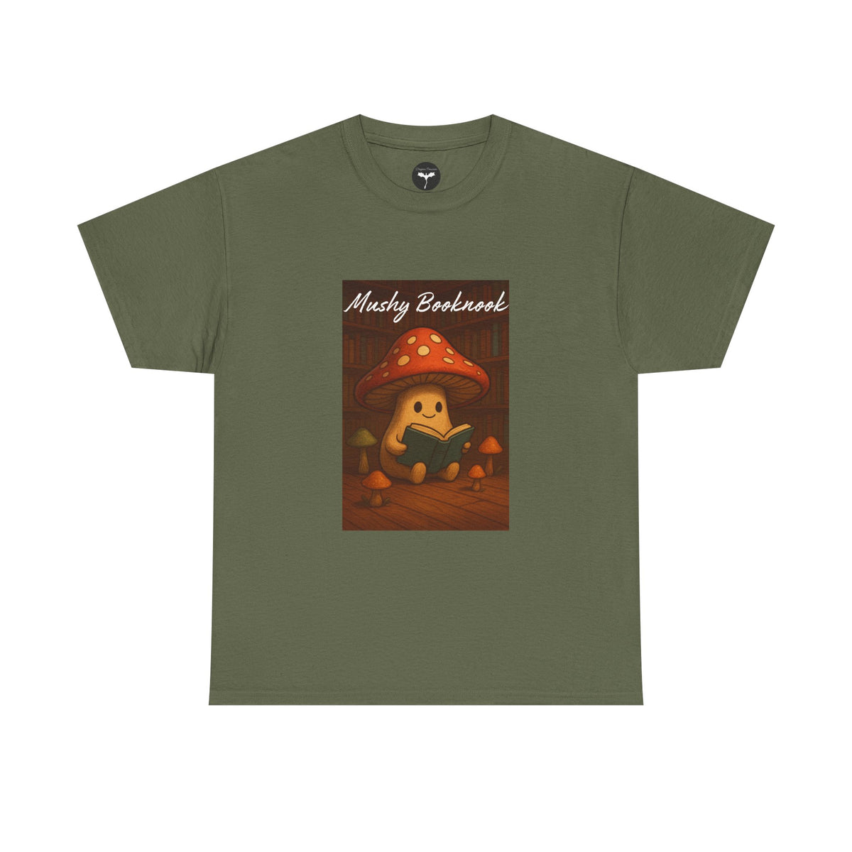 Mushroom Bookworm Tee - Cozy Cotton Unisex T-Shirt, Cute Gift for Book Lovers, Casual Style for Fall, Great for Kids & Adults