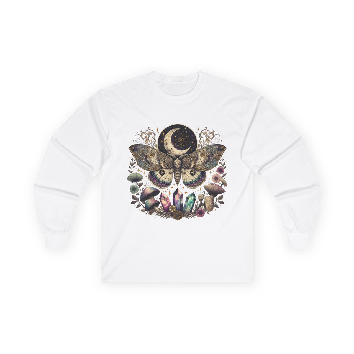Mystical  Moth Long Sleeve Tee
