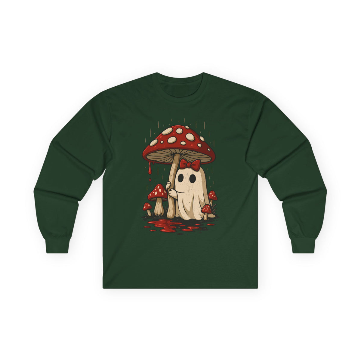 Mushroom Ghost Long Sleeve Tee