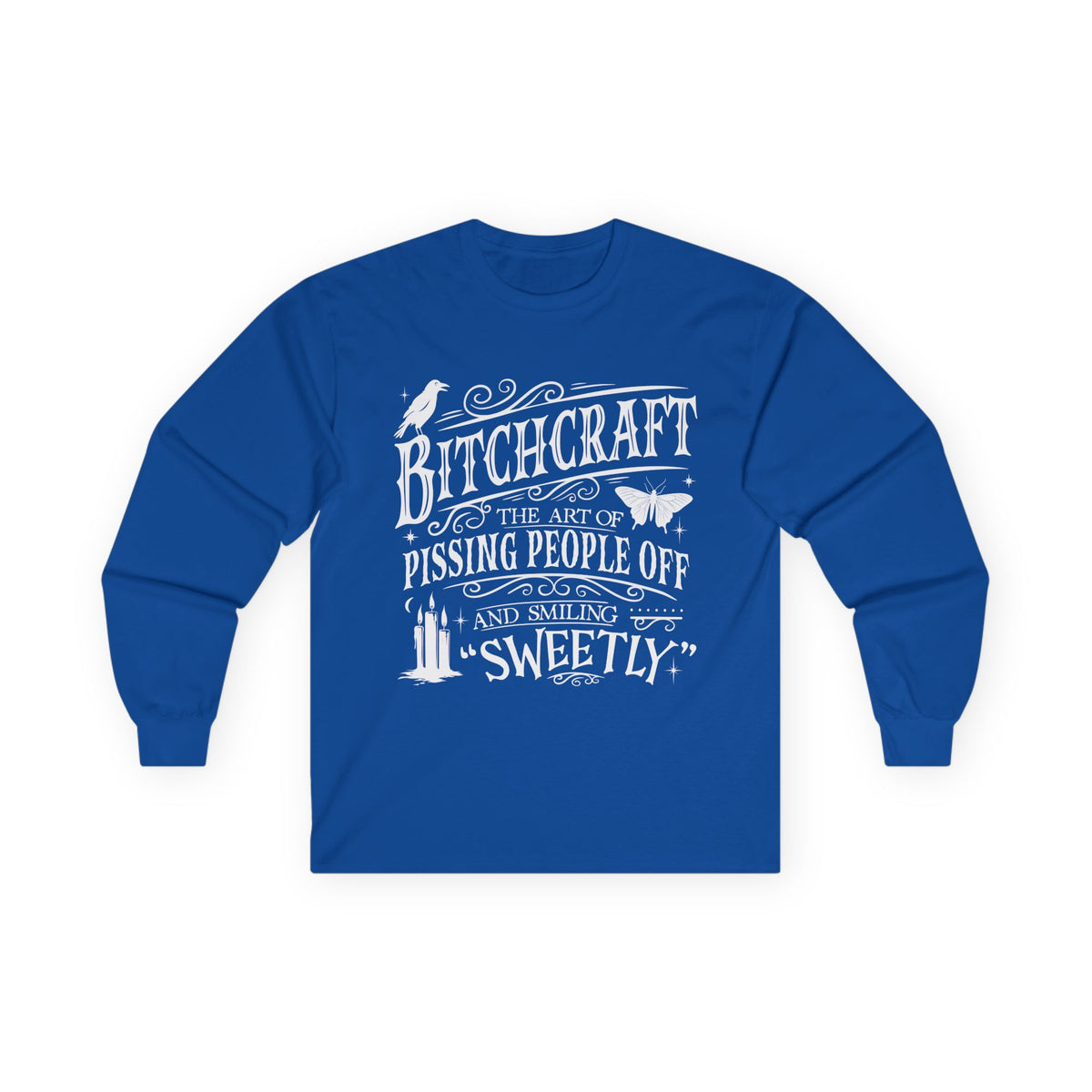 Bitchcraft in White Long Sleeve Tee