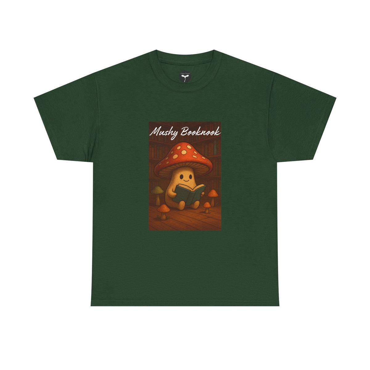 Mushroom Bookworm Tee - Cozy Cotton Unisex T-Shirt, Cute Gift for Book Lovers, Casual Style for Fall, Great for Kids & Adults