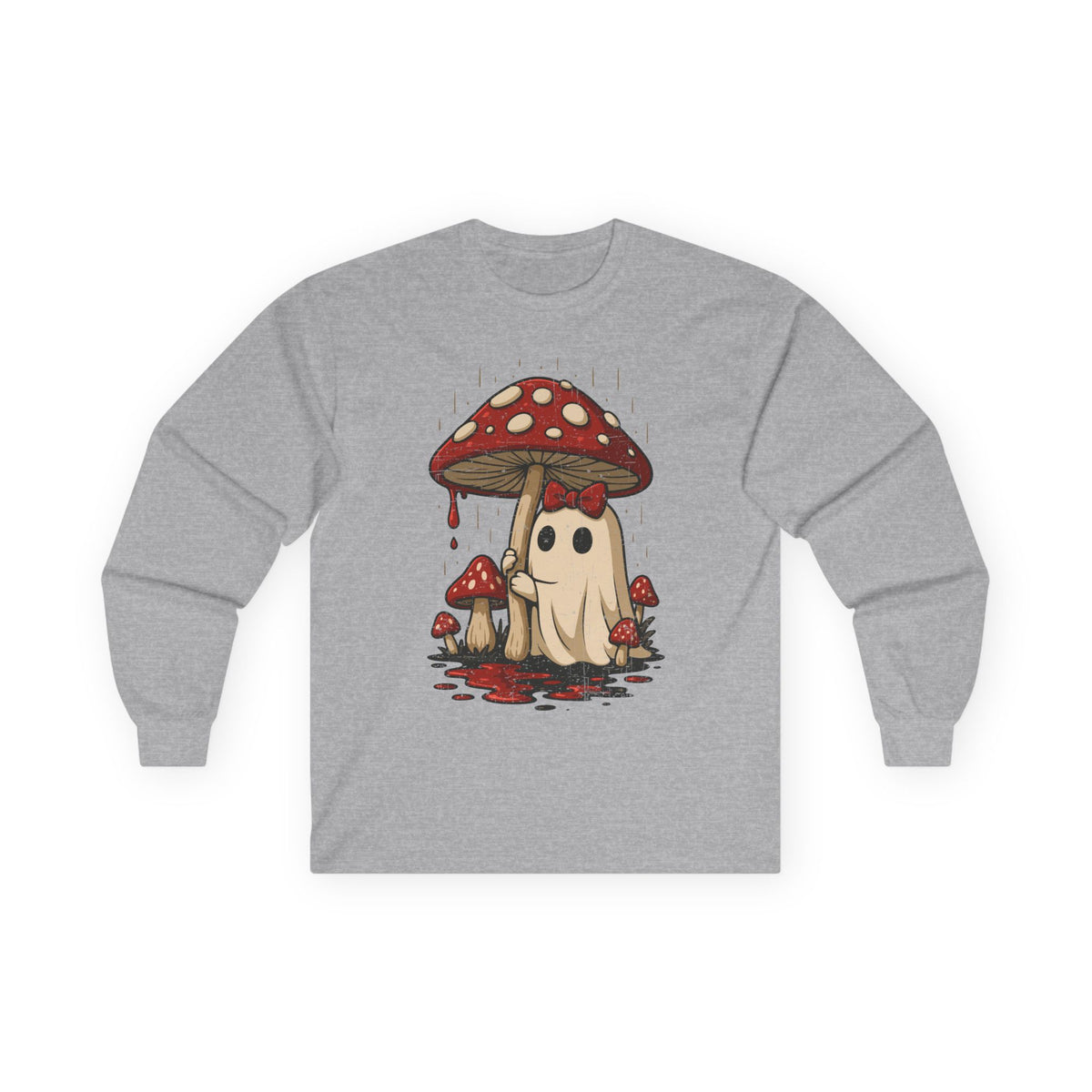 Mushroom Ghost Long Sleeve Tee