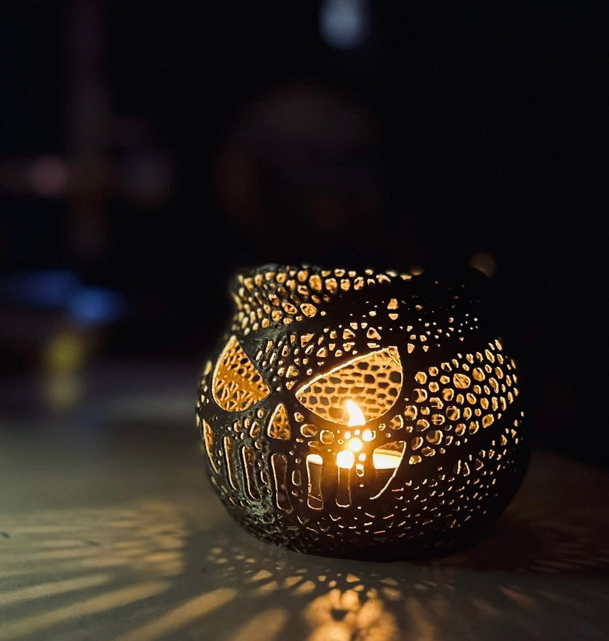 Jack-O-Lantern Tealight Holder-Set of 2
