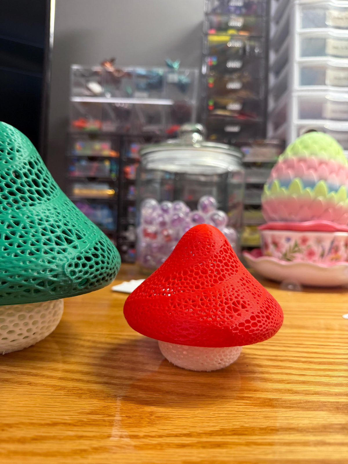 Mushroom Tea Light Lamp