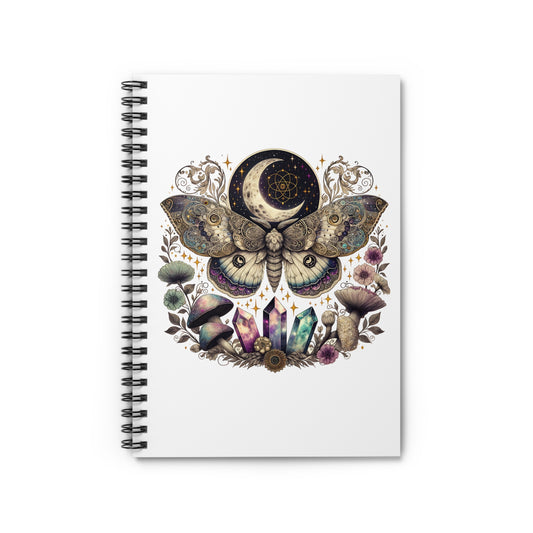 Mystical  Moth Spiral Journal