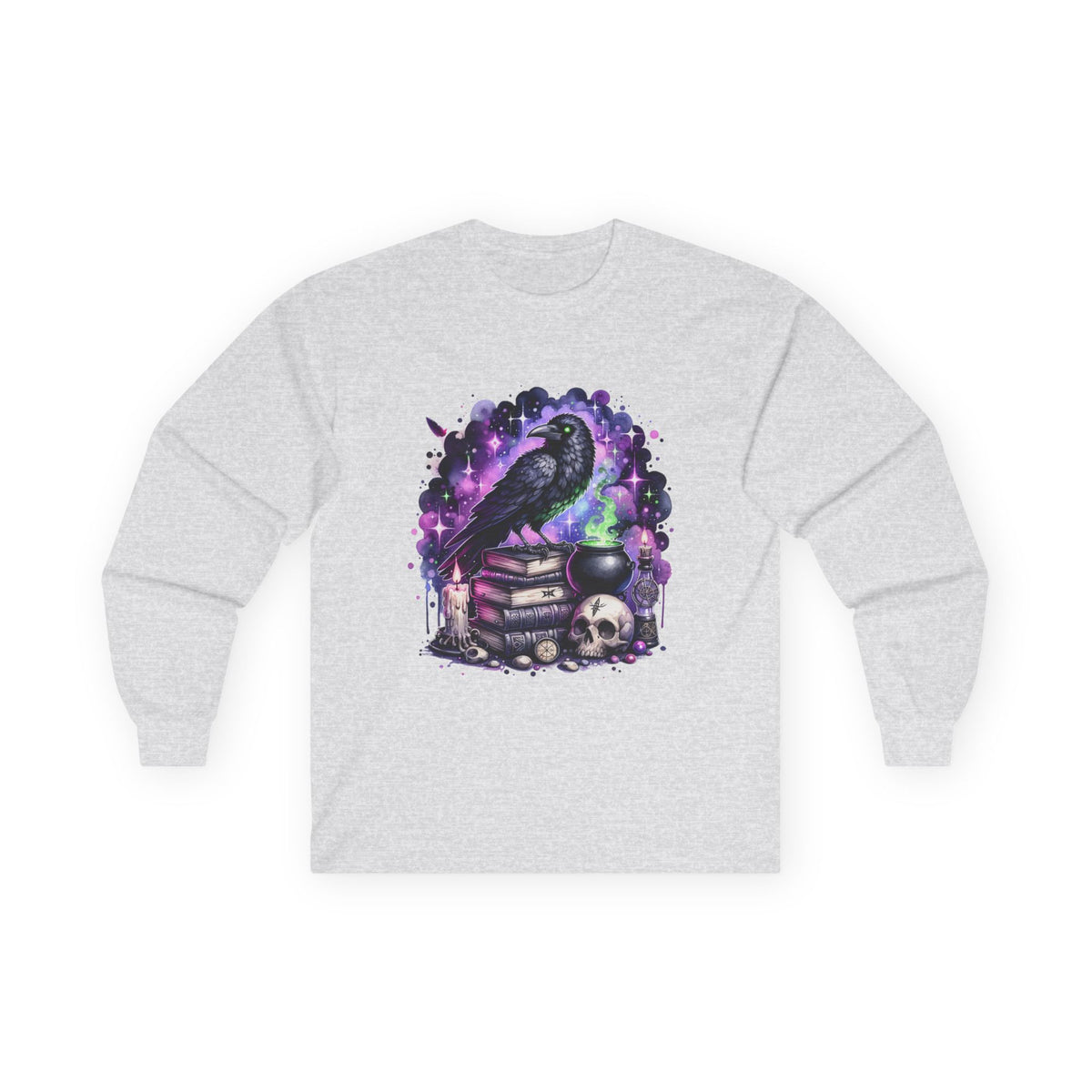 Raven & Skull Long Sleeve Tee