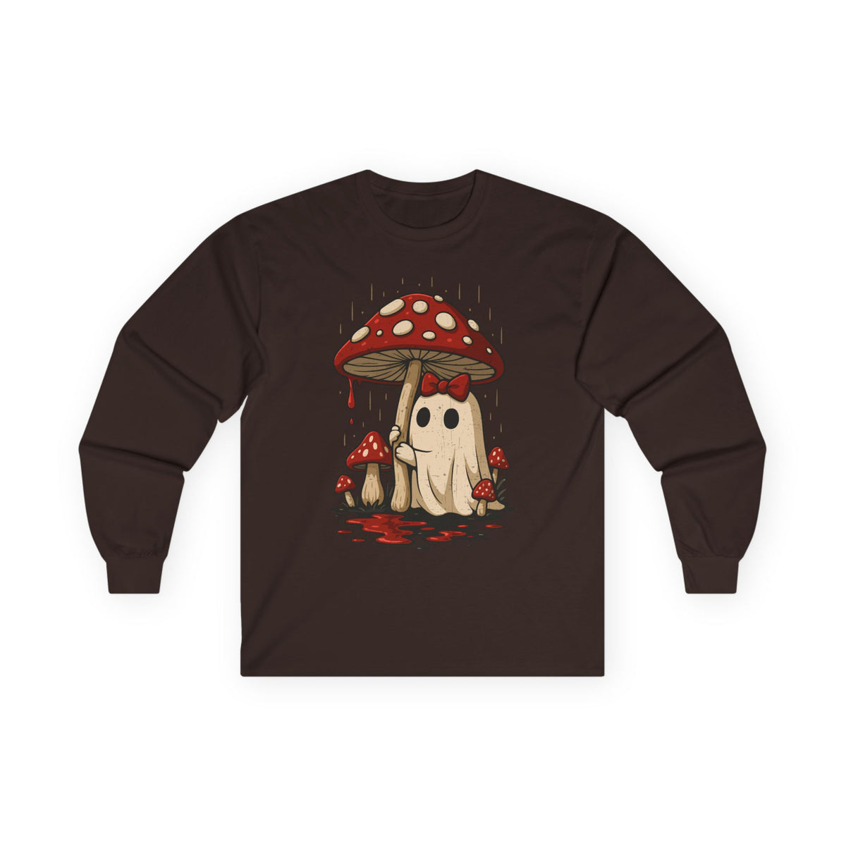 Mushroom Ghost Long Sleeve Tee