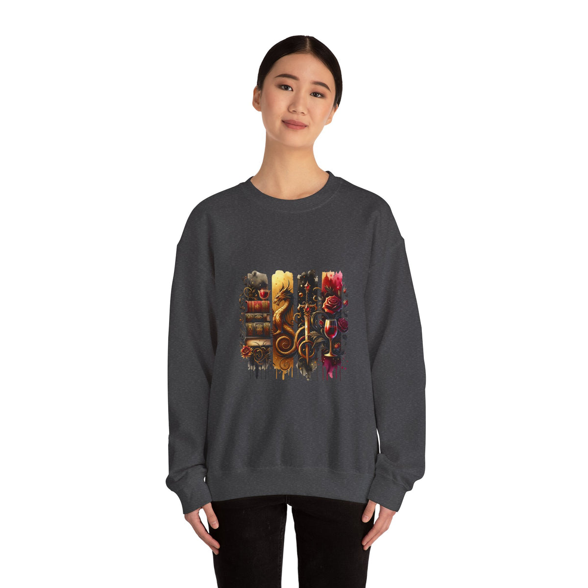 Dragon Fantasy Book Lover Sweatshirt