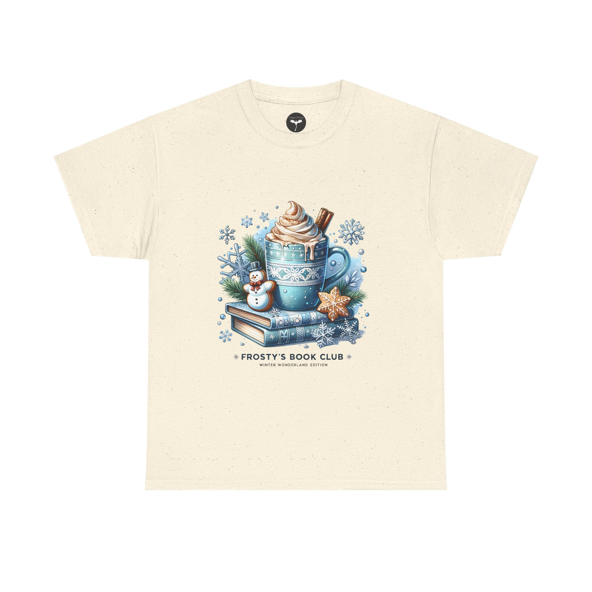 Frosty's Book Club T-Shirt — 'Frosty's Book Club' Hot Cocoa & Snowman Design