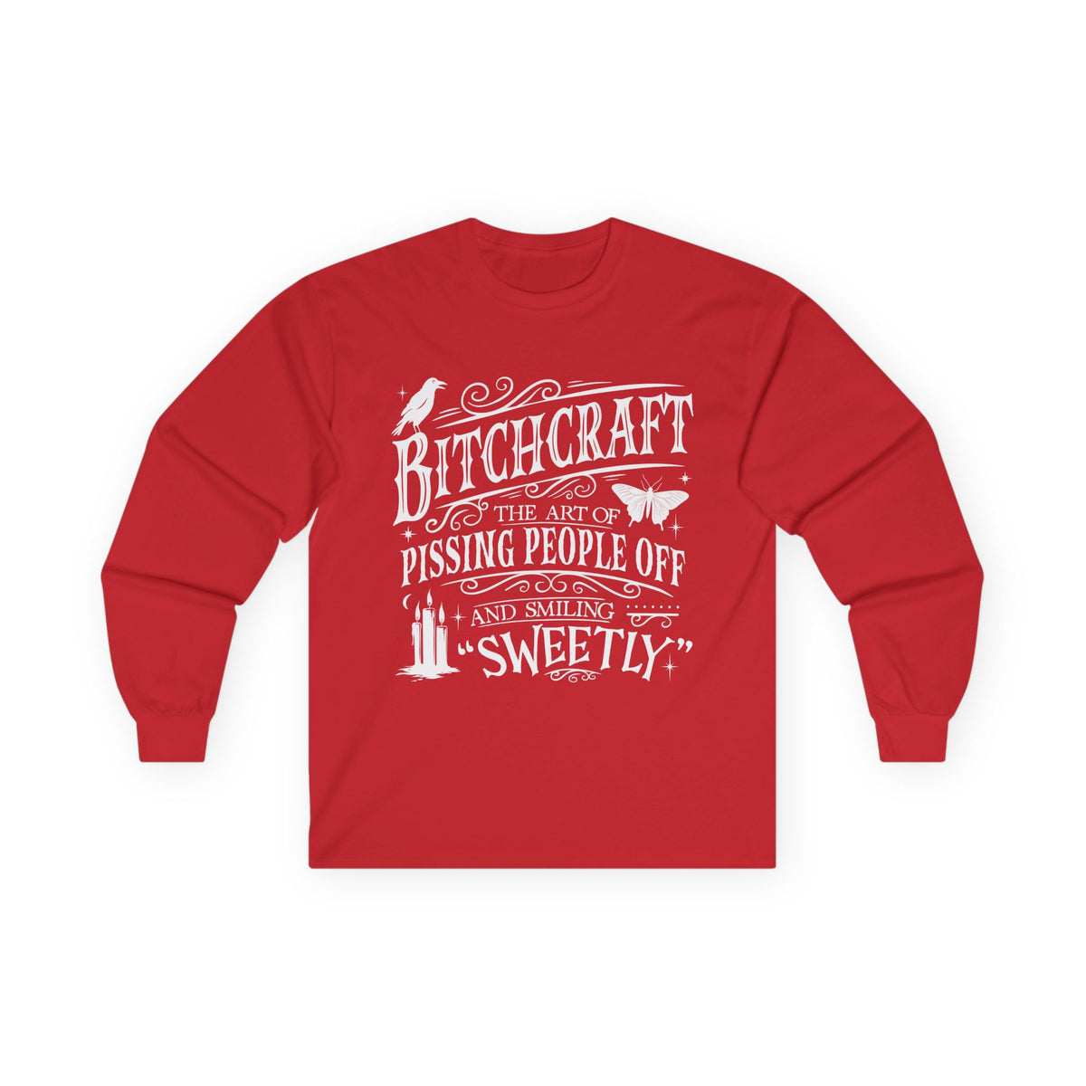Bitchcraft in White Long Sleeve Tee