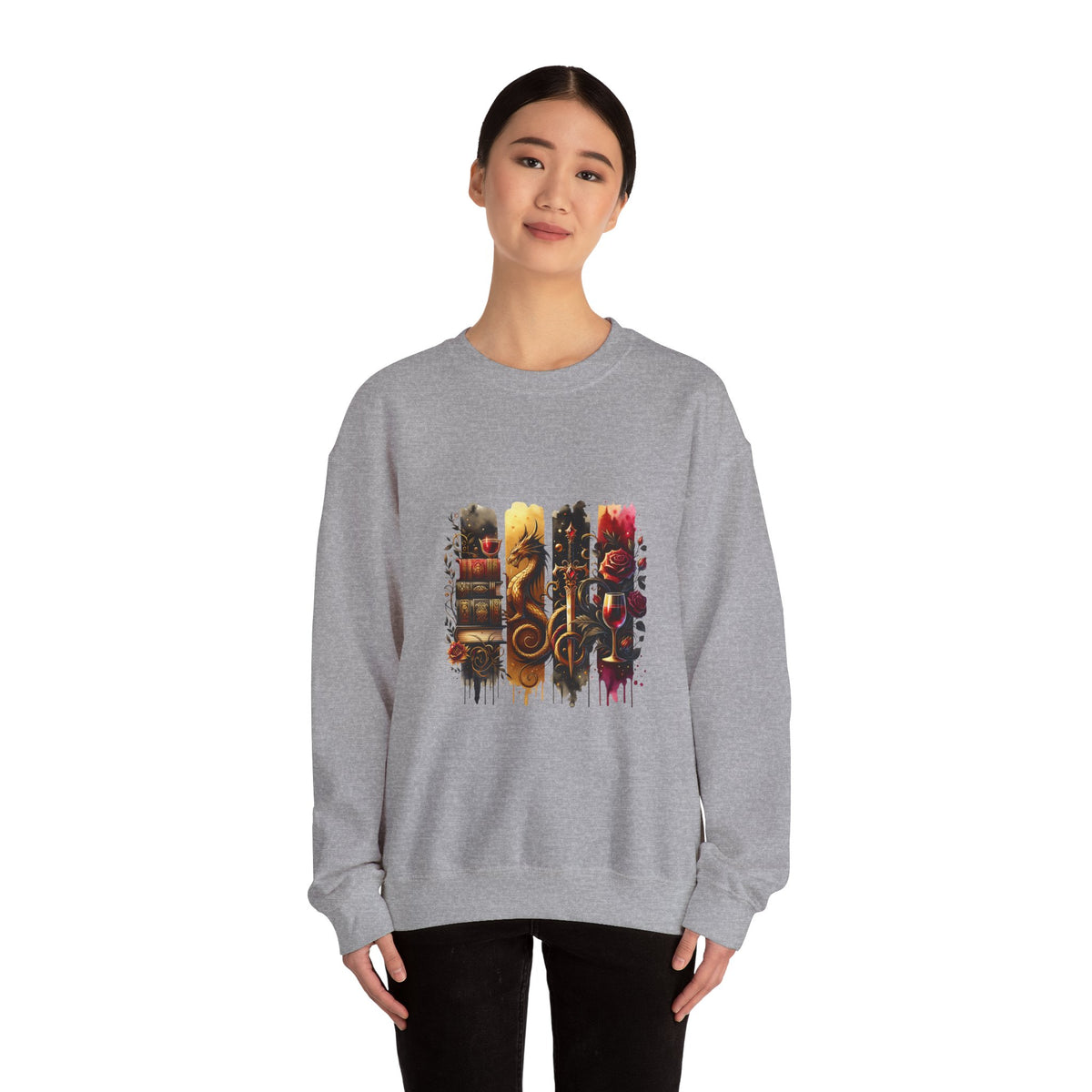 Dragon Fantasy Book Lover Sweatshirt