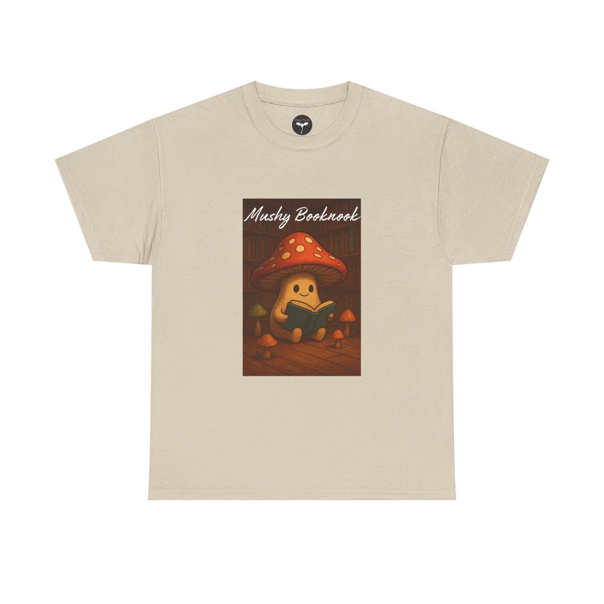 Mushroom Bookworm Tee - Cozy Cotton Unisex T-Shirt, Cute Gift for Book Lovers, Casual Style for Fall, Great for Kids & Adults