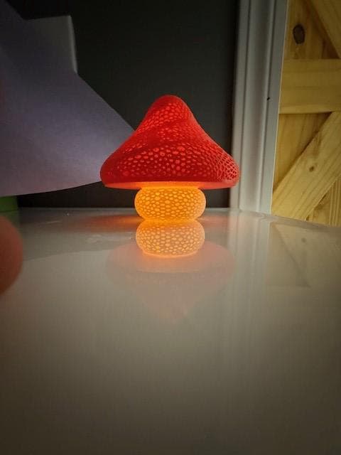 Mushroom Tea Light Lamp
