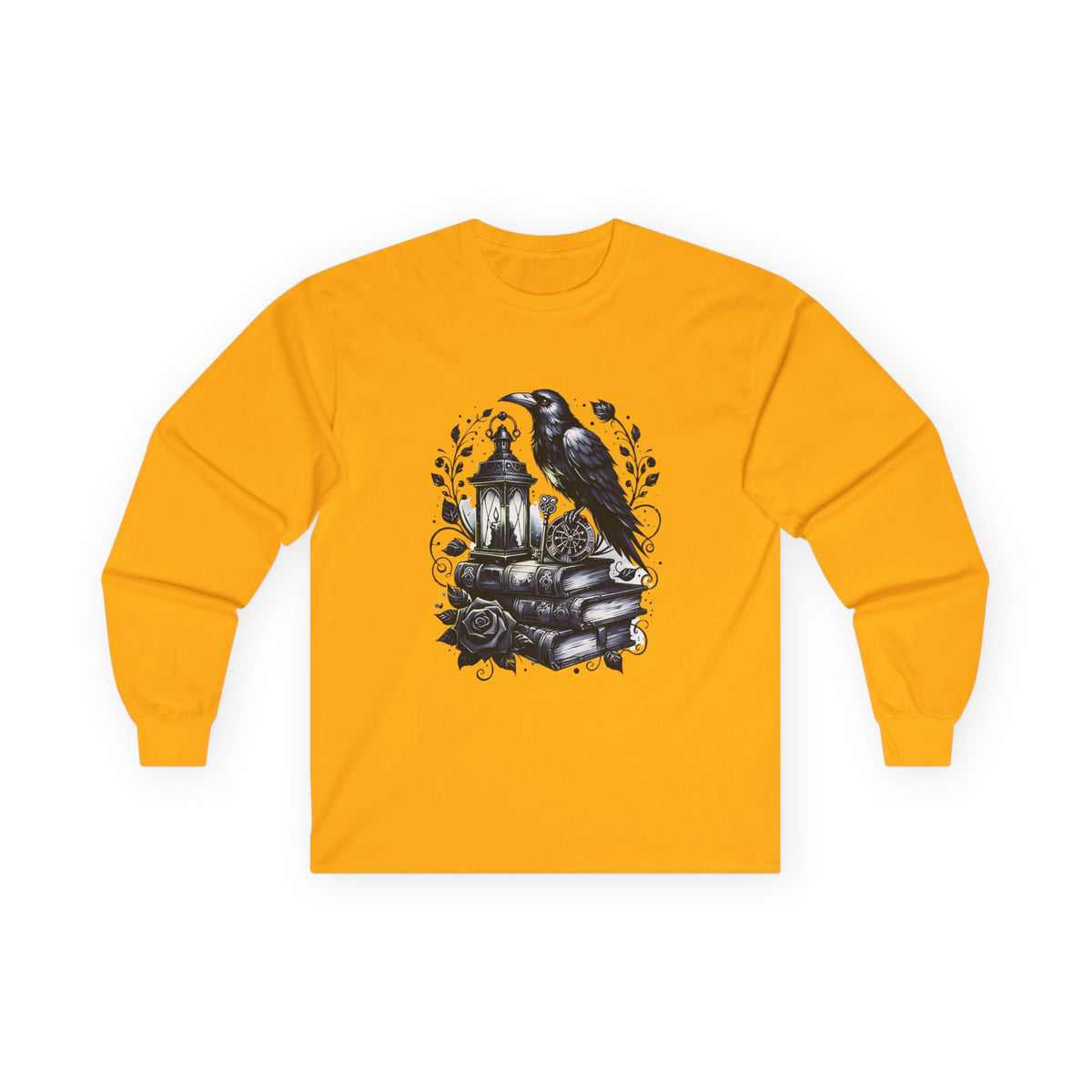 Gothic Raven Long Sleeve Tee