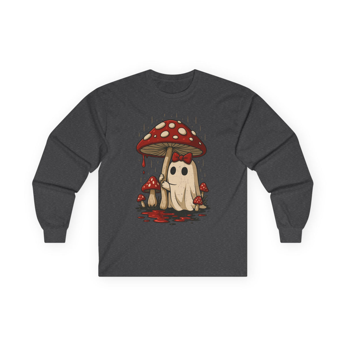 Mushroom Ghost Long Sleeve Tee