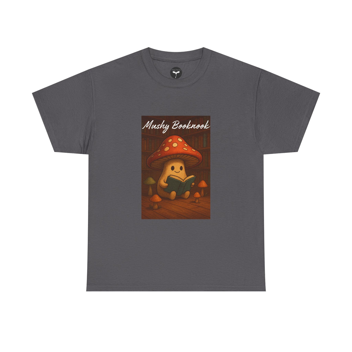 Mushroom Bookworm Tee - Cozy Cotton Unisex T-Shirt, Cute Gift for Book Lovers, Casual Style for Fall, Great for Kids & Adults