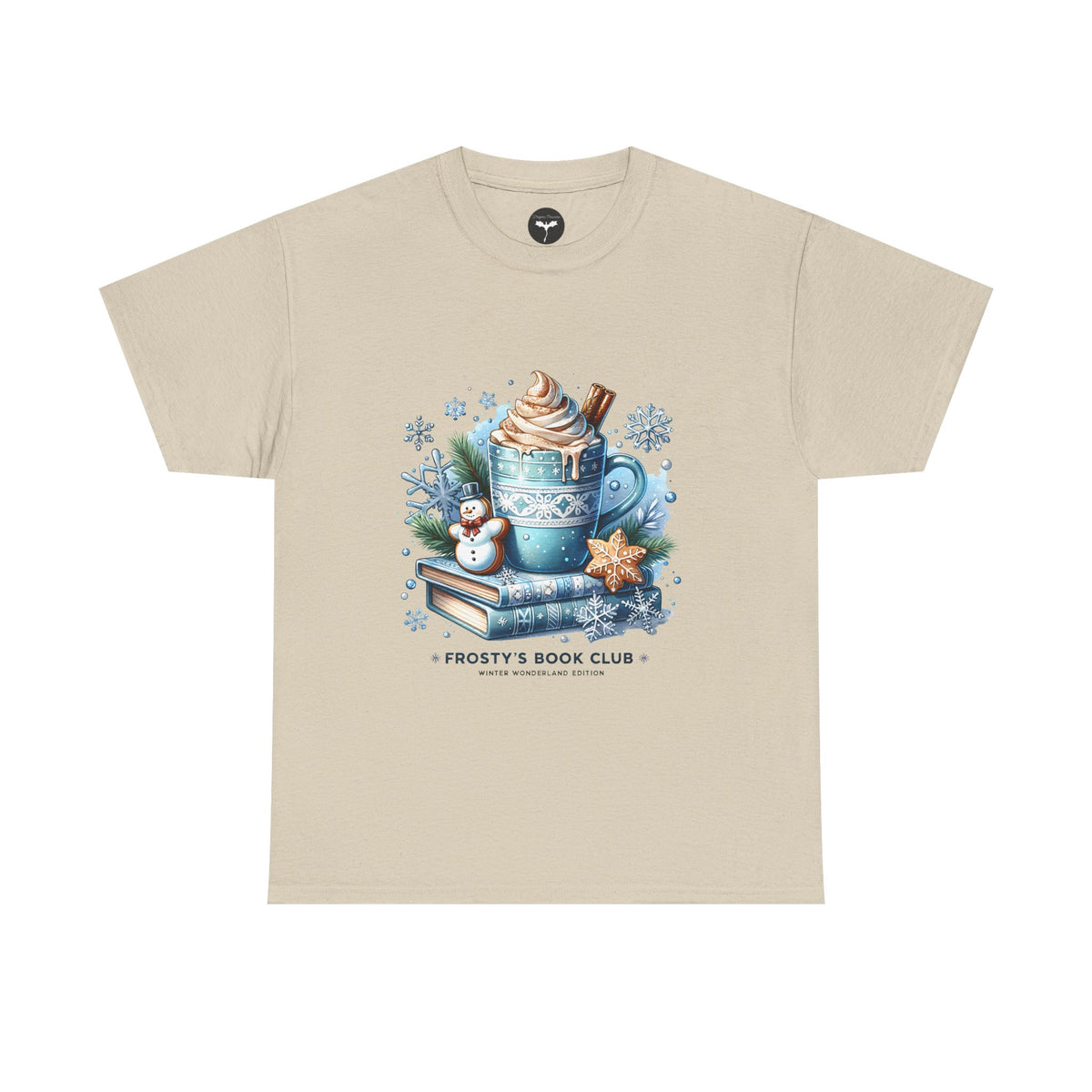 Frosty's Book Club T-Shirt — 'Frosty's Book Club' Hot Cocoa & Snowman Design