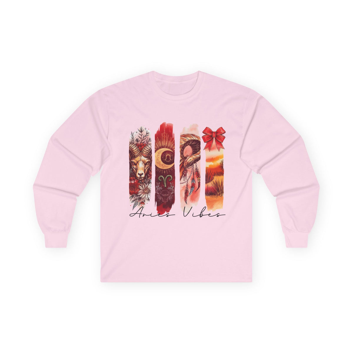Aries Astrological Long Sleeve Tee