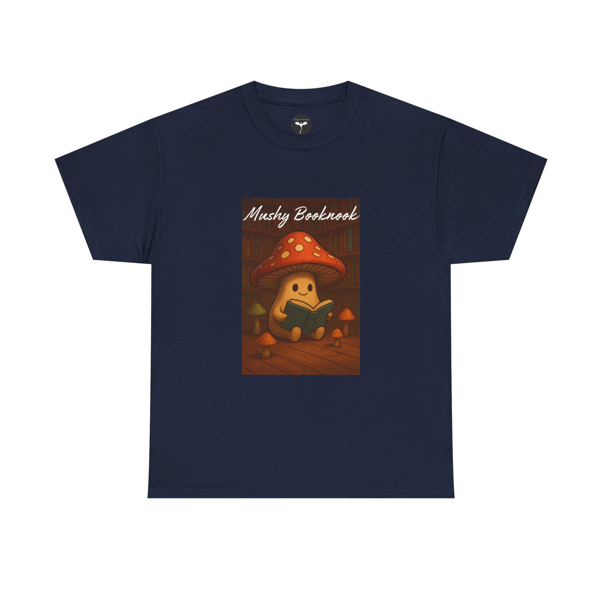 Mushroom Bookworm Tee - Cozy Cotton Unisex T-Shirt, Cute Gift for Book Lovers, Casual Style for Fall, Great for Kids & Adults