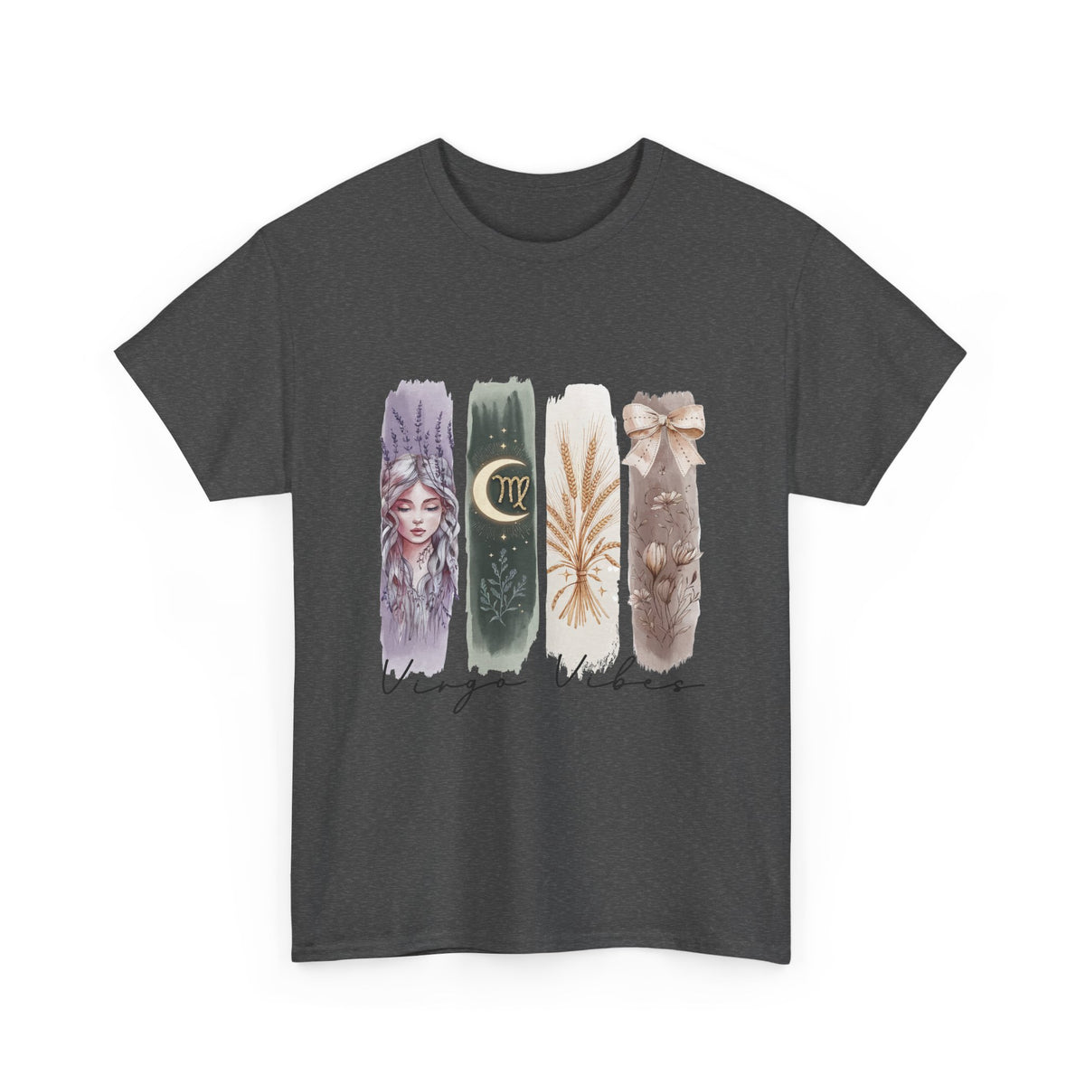Virgo Vibes Unisex Heavy Cotton Tee | Astrology Tee, Zodiac Shirt, Horoscope Gift, Summer Clothing, Astrology Enthusiast