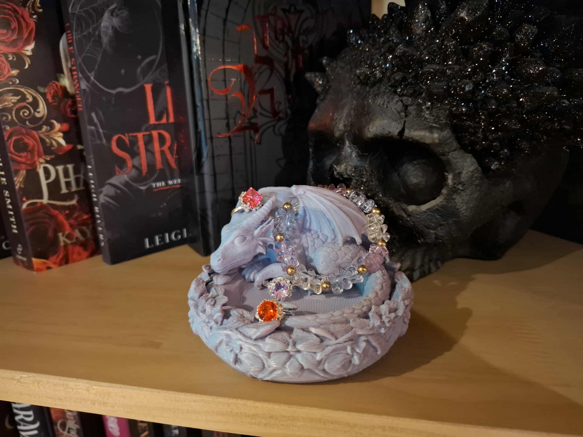 Sleeping Baby Dragon Trinket Tray