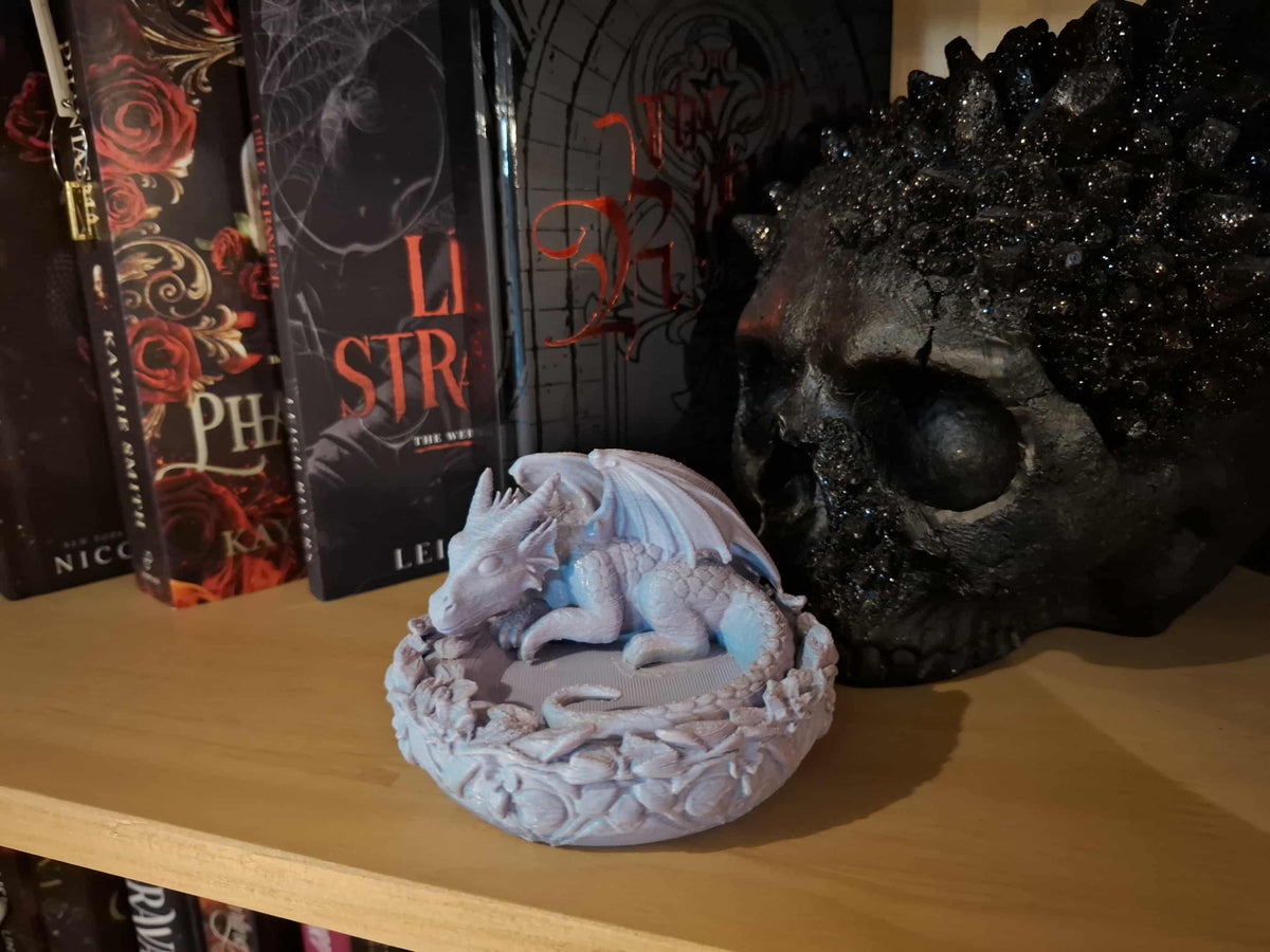 Sleeping Baby Dragon Trinket Tray