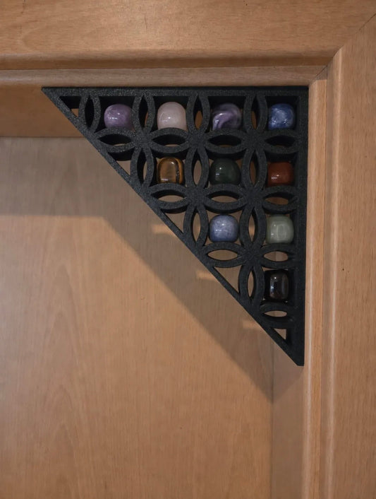 Floral Door Corner Mini Sphere Holder